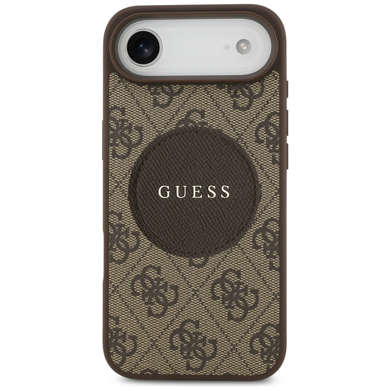Guess 4G Circle Classic Logo MagSafe – Dėklas iPhone Air (Ruda)