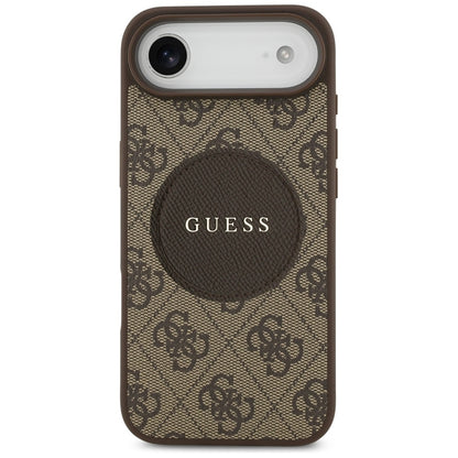 Guess 4G Circle Classic Logo MagSafe – Dėklas iPhone Air (Ruda)