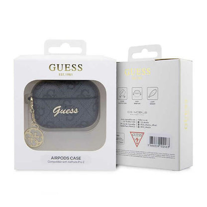Guess 4G Charm Collection dėklas Apple AirPods Pro 2 (Juodas)