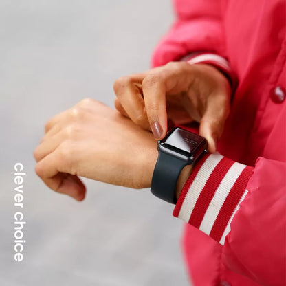 "Crong Liquid" - "Apple Watch" 38/40/41/42 mm dirželis (raudonas)