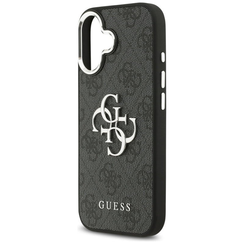 Guess 4G Big 4G Classic Logo dėklas iPhone 17 (juoda / sidabrinė)