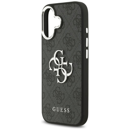 Guess 4G Big 4G Classic Logo dėklas iPhone 17 (juoda / sidabrinė)