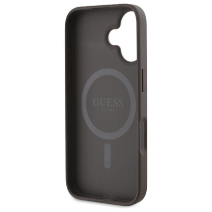 Guess Peony ant 4G foninis pagrindas su MagSafe - dėklas iPhone 16 (rudos spalvos)