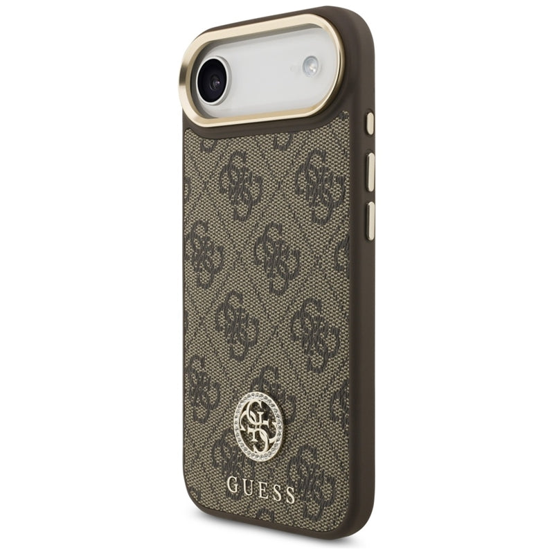 Guess 4G Cirkonio Logotipas MagSafe Dėklas iPhone Air (Rudos)