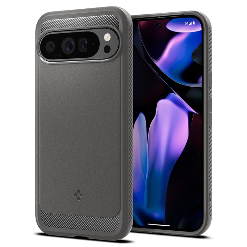 Spigen Rugged Armor – dėklas, skirtas Google Pixel 9 Pro XL (marmuro pilka)