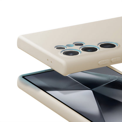 "Crong" spalvotas dangtelis - dėklas "Samsung Galaxy S24 Ultra" (smėlio spalvos)