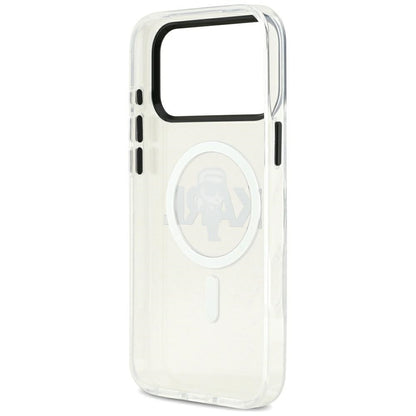 Karl Lagerfeld IML Karl Sketch Logo MagSafe dėklas iPhone 17 Pro Max (Skaidrus)