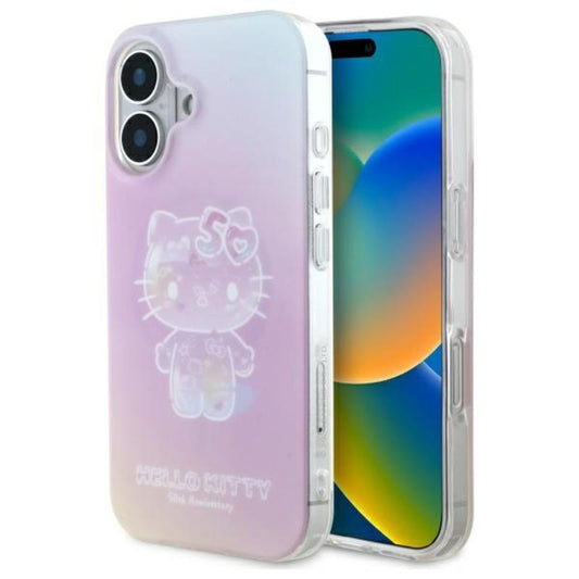 Hello Kitty IML 50-mečio jubiliejus MagSafe – dėklas, skirtas iPhone 16 (rožinis)