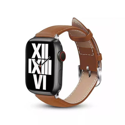 Crong Noble apyrankė – natūralios odos dirželis, skirtas „Apple Watch“ 44/45/46/49 mm (Mokka)