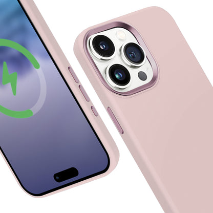Crong Color Cover LUX Magnetic - „iPhone 15 Pro“ dėklas su MagSafe (rožinis)