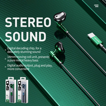 WEKOME YC03 SHQ Series - USB-C laidinės ausinės (Tarnish)