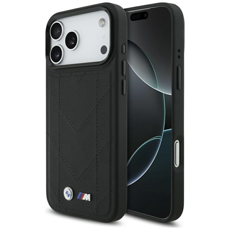 BMW M Dygsniuotas Logotipas MagSafe - iPhone 17 Pro Max dėklas (juodas)