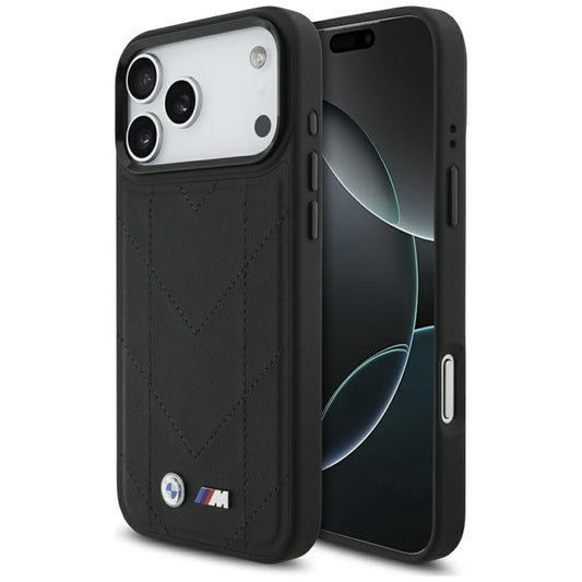 BMW M Dygsniuotas Logotipas MagSafe - iPhone 17 Pro Max dėklas (juodas)