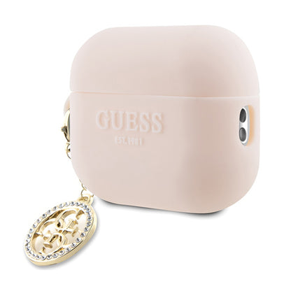 Guess 3D Rubber 4G Diamond Charm – dėklas skirtas AirPods Pro 2 (rožinis)