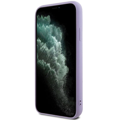 Guess Sequin Script Metal - iPhone 11 dėklas (violetinis)