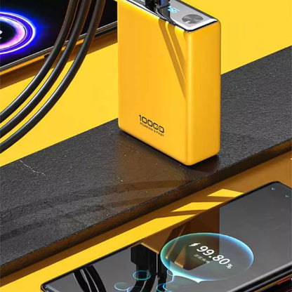 WEKOME WP-27 Tint serija – Nešiojama baterija 10000 mAh itin greitas įkrovimas USB-C PD 20W + 2x USB-A QC3.0 22.5W (geltona)