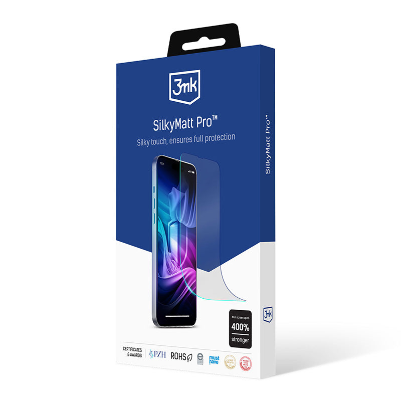 3mk Silky Matt Pro – Matinė apsauginė plėvelė, skirta iPhone 15 Pro
