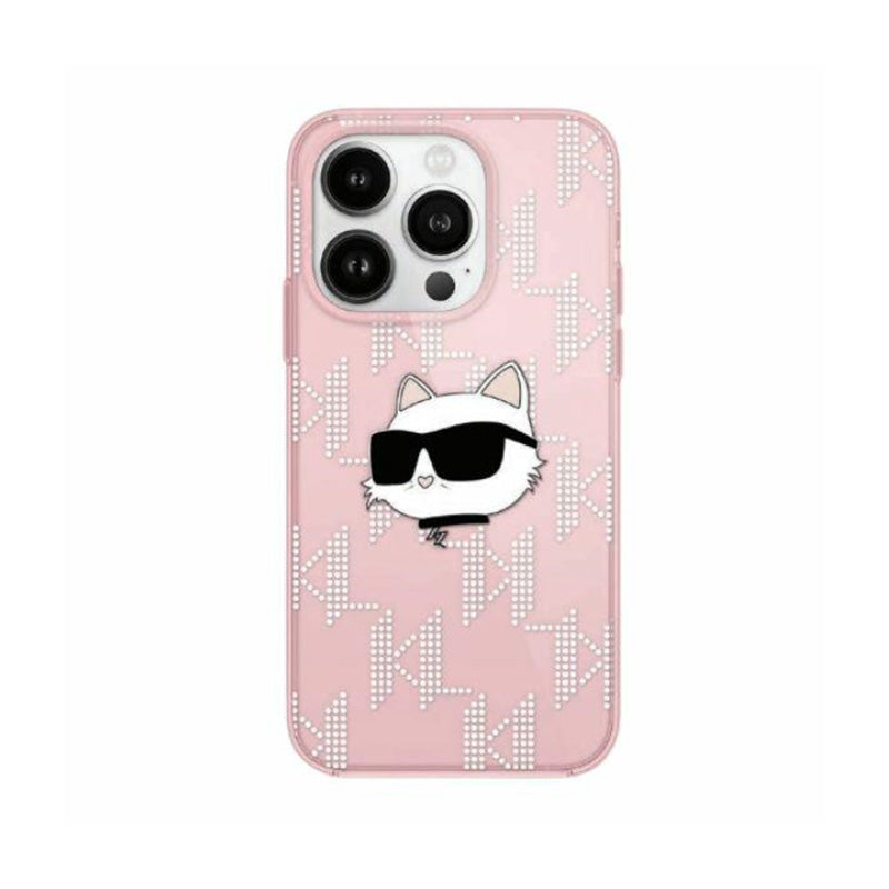 Karl Lagerfeld IML Choupette Head & Monogram – „iPhone 11“ dėklas (rožinis)