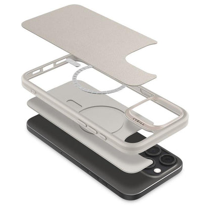 Spigen Cyrill Kajuk Mag MagSafe – „iPhone 16 Pro Max“ dėklas (krem)