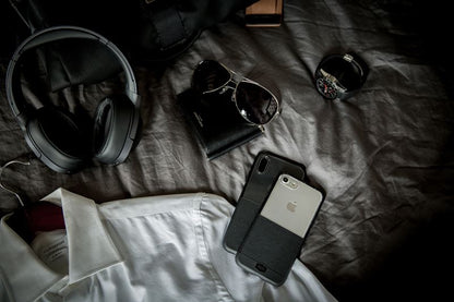 X-Doria Dash dėklas skirtas iPhone X (Juoda oda)