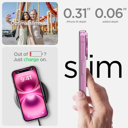 Spigen Liquid Crystal Mag MagSafe – „iPhone 16“ dėklas (skaidrus)
