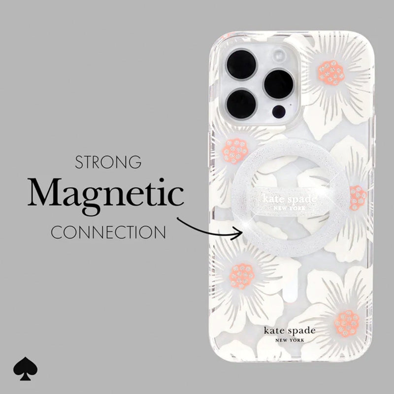 Kate Spade New York magnetinis žiedinis laikiklis – MagSafe piršto laikiklis ("The Sparkle Silver")