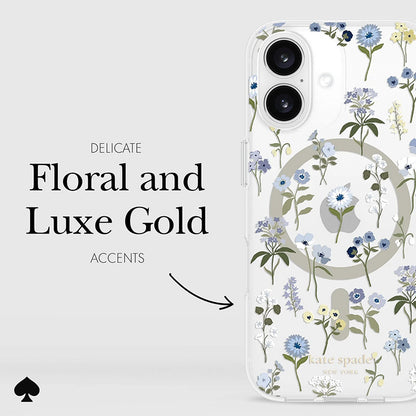 Kate Spade New York Apsauginis MagSafe – dėklas, skirtas „iPhone 16“ („Precious Bloom“)