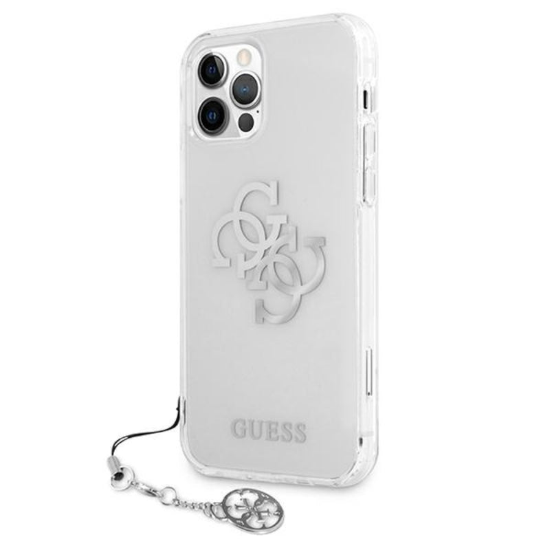 Guess 4G Big Logo Charm - dėklas iPhone 12 Pro Max (sidabras)