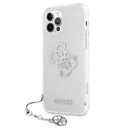 Guess 4G Big Logo Charm - dėklas iPhone 12 Pro Max (sidabras)