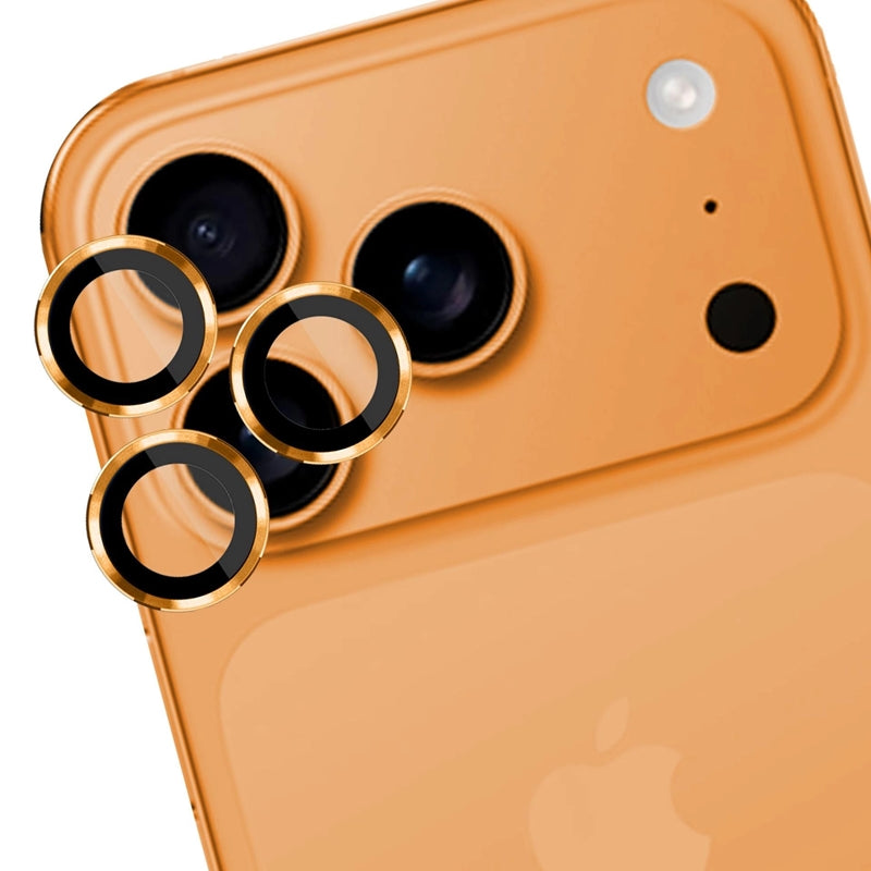 3mk Pro objektyvo apsauga - Kameros objektyvo stiklas, skirtas iPhone 17 Pro / iPhone 17 Pro Max (Oranžinė)
