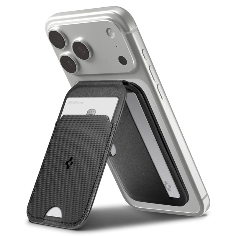Spigen S314-2 Slim Fold Tripod MagSafe - Magnetinė piniginė su stovo funkcija (juoda)