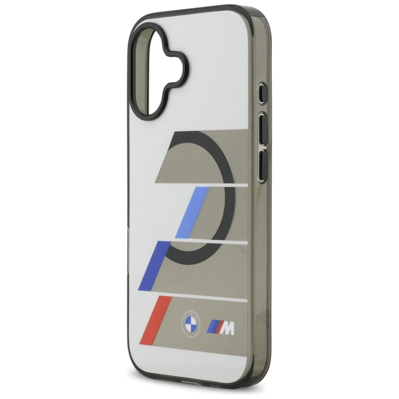 BMW M IML Metal Mygtukai Trispalvės Linijos MagSafe - Dėklas iPhone 17 (antracitas)