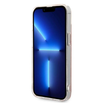 Guess MagSafe 4G Dėklo ir MagSafe įkroviklio Rinkinys, skirtas iPhone 14 Plus (Rožinė/Auksinė)