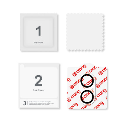 Crong Objektyvo apsauga – Stiklas iPhone 16 / iPhone 16 Plus kamerai ir objektyvui