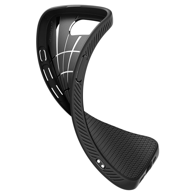 Spigen Liquid Air dėklas iPhone 17e / 16e (Matinis juodas)