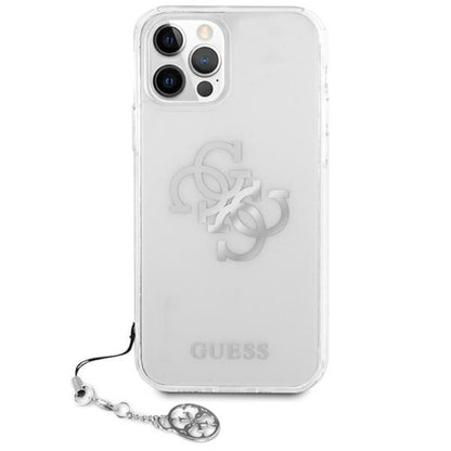 Guess 4G Big Logo Charm - dėklas iPhone 12 Pro Max (sidabras)