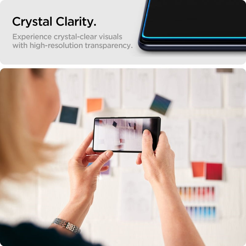 Spigen Glas.TR Slim 2-Pack – Samsung Galaxy XCover 7 / 7 Pro grūdintas stiklas (2 vnt.)