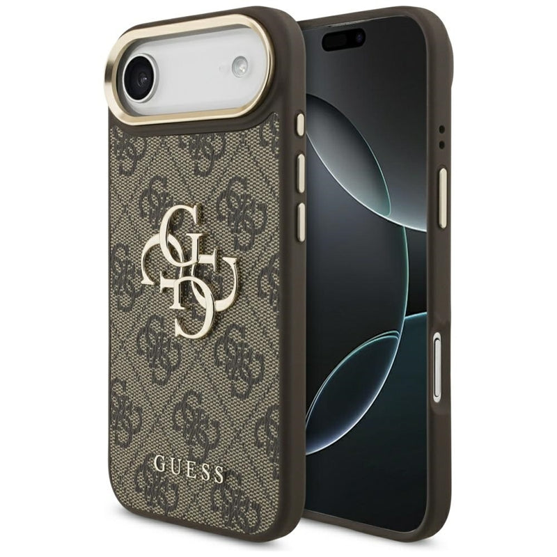 Guess 4G Big 4G Classic Logo dėklas iPhone Air (ruda / auksas)
