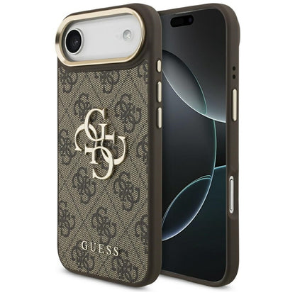 Guess 4G Big 4G Classic Logo dėklas iPhone Air (ruda / auksas)