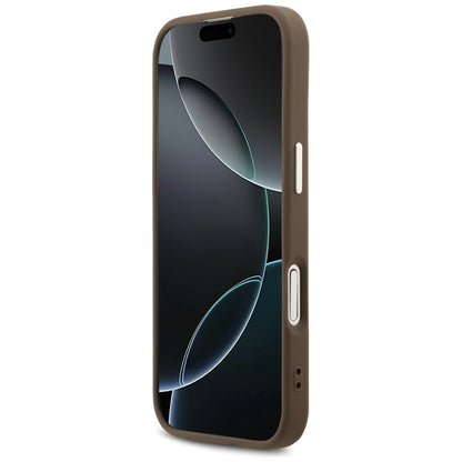 Guess 4G Big 4G Classic Logo dėklas iPhone 17 (Ruda / Sidabrinė)