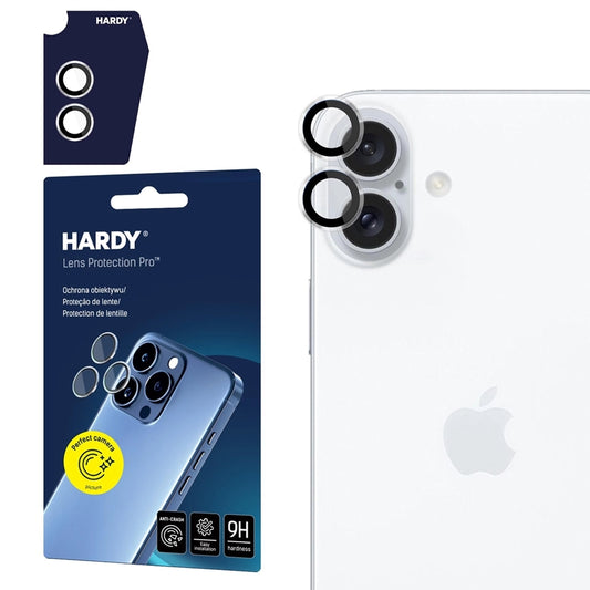 3mk HARDY Pro apsauga objektyvui – Kameros objektyvo stiklas, skirtas iPhone 17 (Skaidrus)