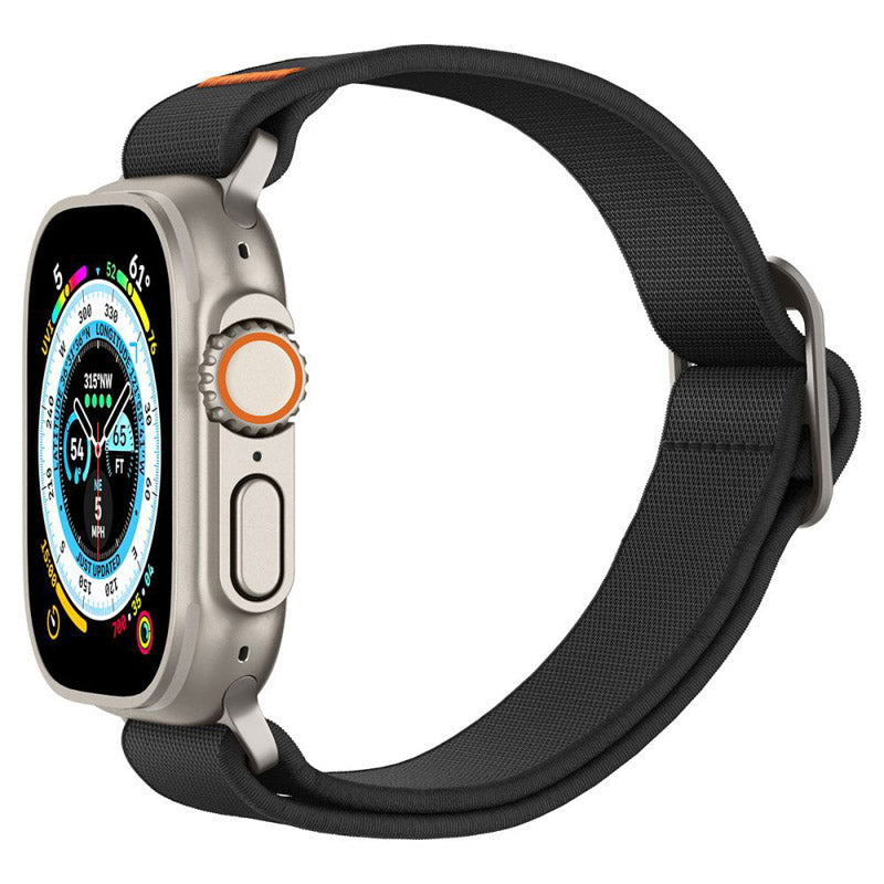 Spigen Fit Lite Ultra – dirželis, skirtas Apple Watch 42/44/45/49 mm (juodas)
