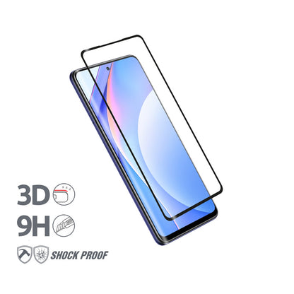 Crong 3D Armor Glass - 9H pilnos klijų grūdintas stiklas visam Xiaomi Mi 10T Lite ekranui