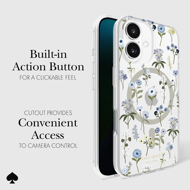 Kate Spade New York Apsauginis MagSafe – dėklas, skirtas „iPhone 16“ („Precious Bloom“)