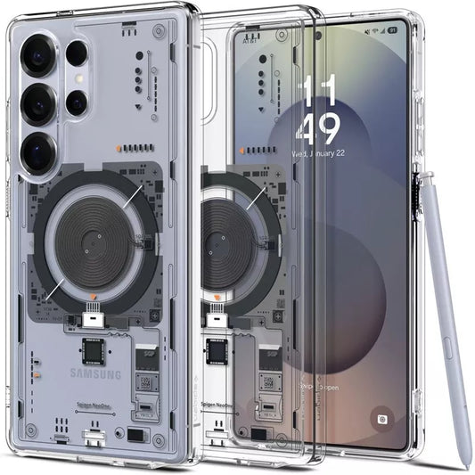 Spigen Ultra Hybrid Mag MagSafe – dėklas, skirtas „Samsung Galaxy S25 Ultra“ (Neo One)