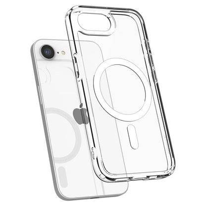Spigen Ultra Hybrid Mag MagSafe dėklas, skirtas iPhone 17e / 16e (baltas)