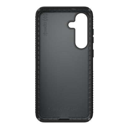 Speck Presidio2 Grip – dėklas, skirtas „Samsung Galaxy S25+ / 24+“ (juoda / skalūno pilka / balta)