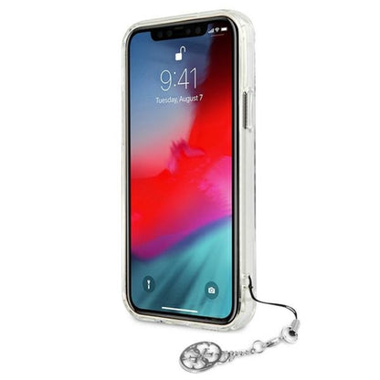 Guess 4G Big Logo Charm - dėklas iPhone 12 Pro Max (sidabras)