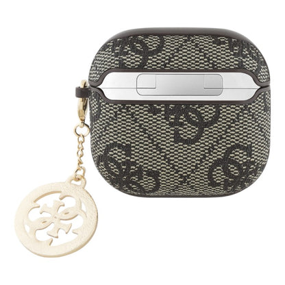 Guess 4G Strass Charm - AirPods 4 dėklas (rudas)