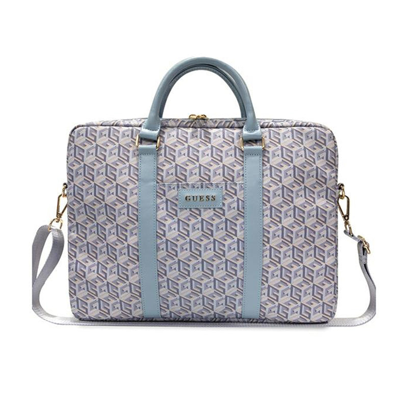 Guess GCube Stripes - 16" / 15" nešiojamojo kompiuterio krepšys (mėlynas)
